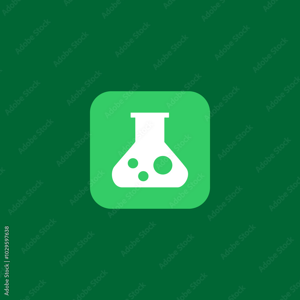 Laboratory Chemical Jar icon concept vector design illustration on green background EPS 10 File color editable Laboratory Chemical Jar icon concept vector design illustration on green background EPS 10 File color editable