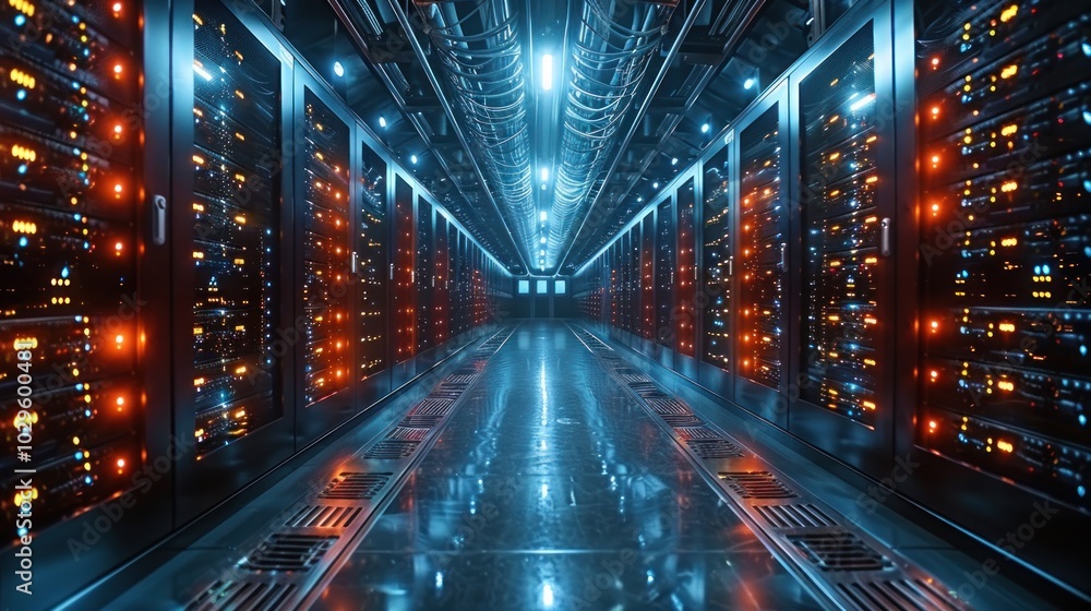 Server Room Interior Server Room Interior