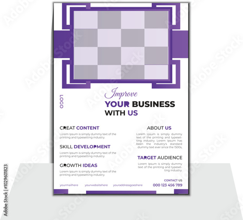 artful modern business flyer template