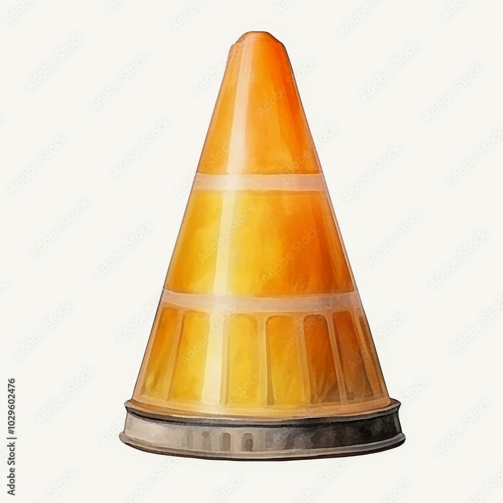 Watercolor Traffic Cone Illustration - High-Resolution Hand-Painted Safety Cone Artwork for Construction and Road Safety Design Projects. Watercolor Traffic Cone Illustration - High-Resolution Hand-Painted Safety Cone Artwork for Construction and Road Safety Design Projects.