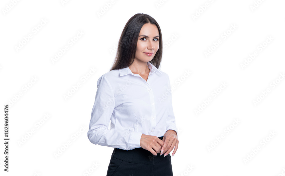 Business woman boss is strong leader. Successful business. Success of female employer. leadership. successful businesswoman isolated on white. professional occupation of businesswoman. dress code Business woman boss is strong leader. Successful business. Success of female employer. leadership. successful businesswoman isolated on white. professional occupation of businesswoman. dress code