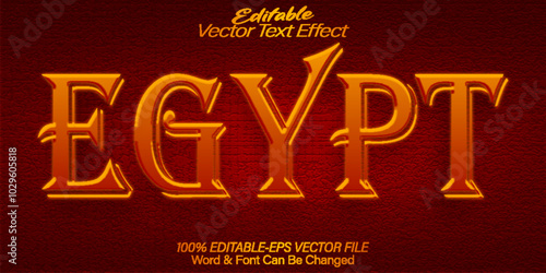Antıque Egypt Text Effect Editable Alphabet Historical Mythology
