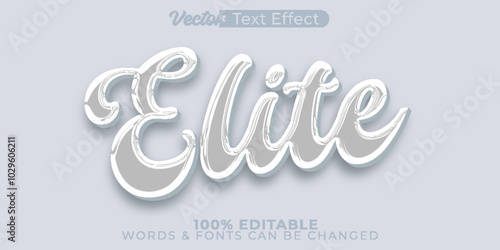 Elite Vector Text Effect Editable Alphabet Red Luxury Elegant Rich Modern