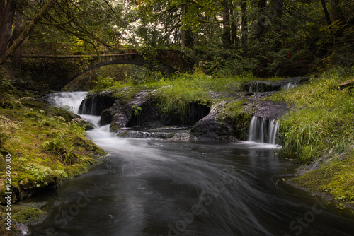Mill Bay Stone Bridge, Mill Bay, Vancouver Island, BC Canada