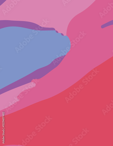 abstract background with untidy waves Illustration