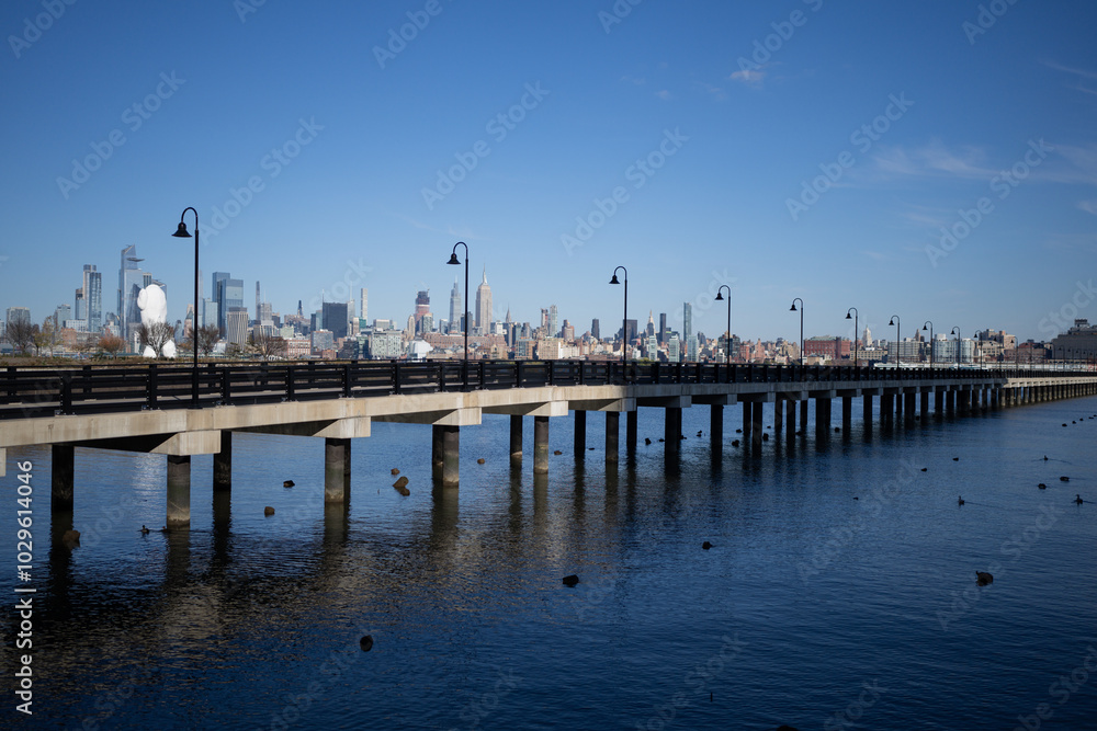 New York City Skyline with Urban Skyscrapers USA. New York City skyline, cityscape of Manhattan in USA. Panoramic view on Manhattan. New York City Skyline with Urban Skyscrapers USA. New York City skyline, cityscape of Manhattan in USA. Panoramic view on Manhattan.