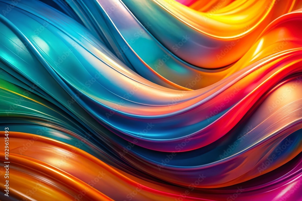 Naklejka premium Vibrant Colorful Background with Lines and Curves for Product Photography