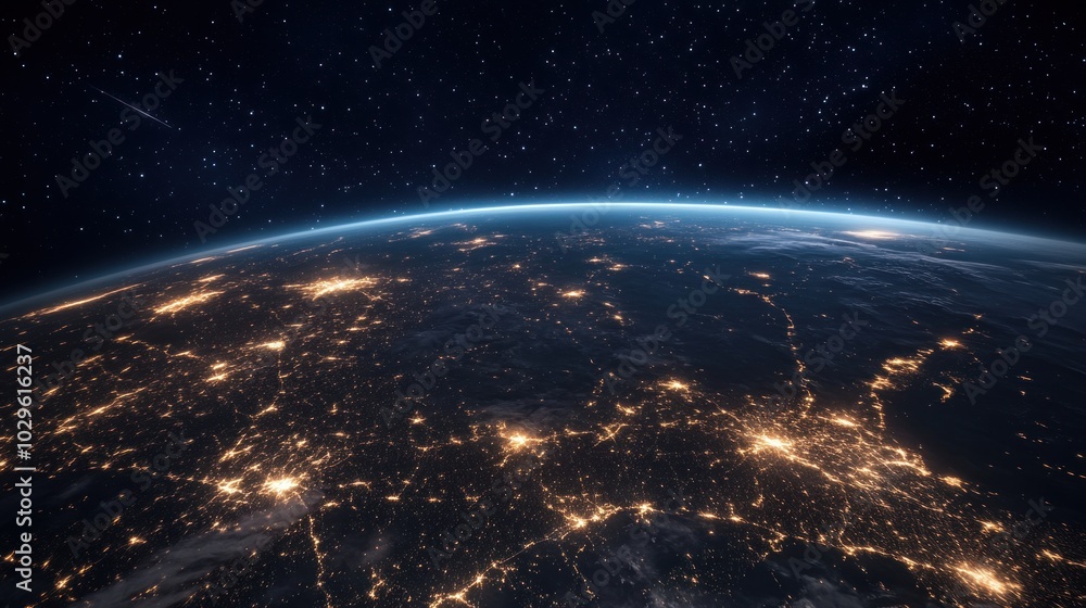 Earth's Nighttime City Lights from Space Earth's Nighttime City Lights from Space