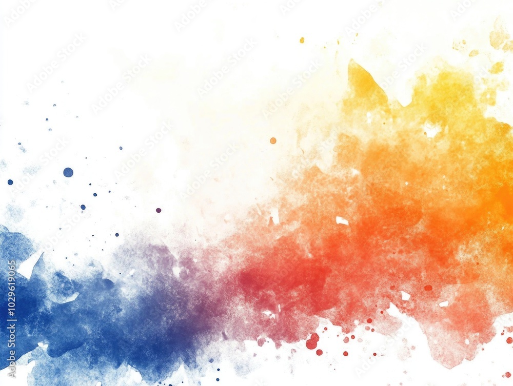 Vibrant Paint Splash with Colorful Flag in the Background Vibrant Paint Splash with Colorful Flag in the Background