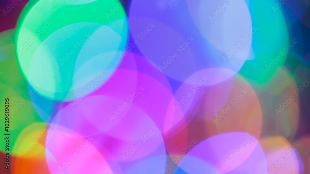 Abstract Colorful Background with Bokeh, Christmas and New Year Festive Lights Abstract Colorful Background with Bokeh, Christmas and New Year Festive Lights