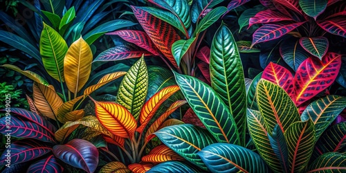 Wallpaper Mural Vibrant Tropical Foliage with Bold Colorful Patterns and Textures for Stunning Candid Photography Torontodigital.ca