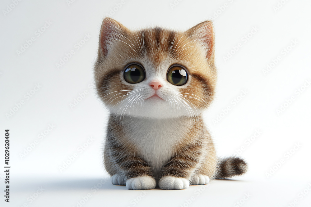 Cute Munchkin Cat: A Munchkin cat with its short legs and playful expression sitting against a white background. Cute Munchkin Cat: A Munchkin cat with its short legs and playful expression sitting against a white background.