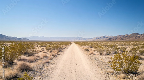 Endless Horizons of Desert Roads and Open Skies