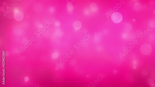 Pink bokeh light effect with soft, glowing circles on a gradient background. Abstract and romantic background with blurred lights. 4K background material for loop playback