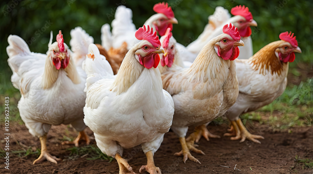 Fototapeta premium happy chickens