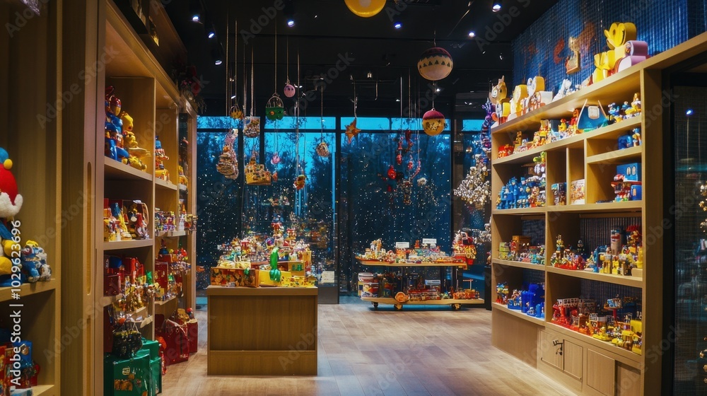 Vibrant toy store display Vibrant toy store display