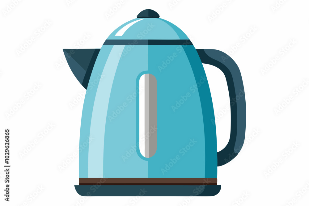 Modern new electric kettle on white background Modern new electric kettle on white background