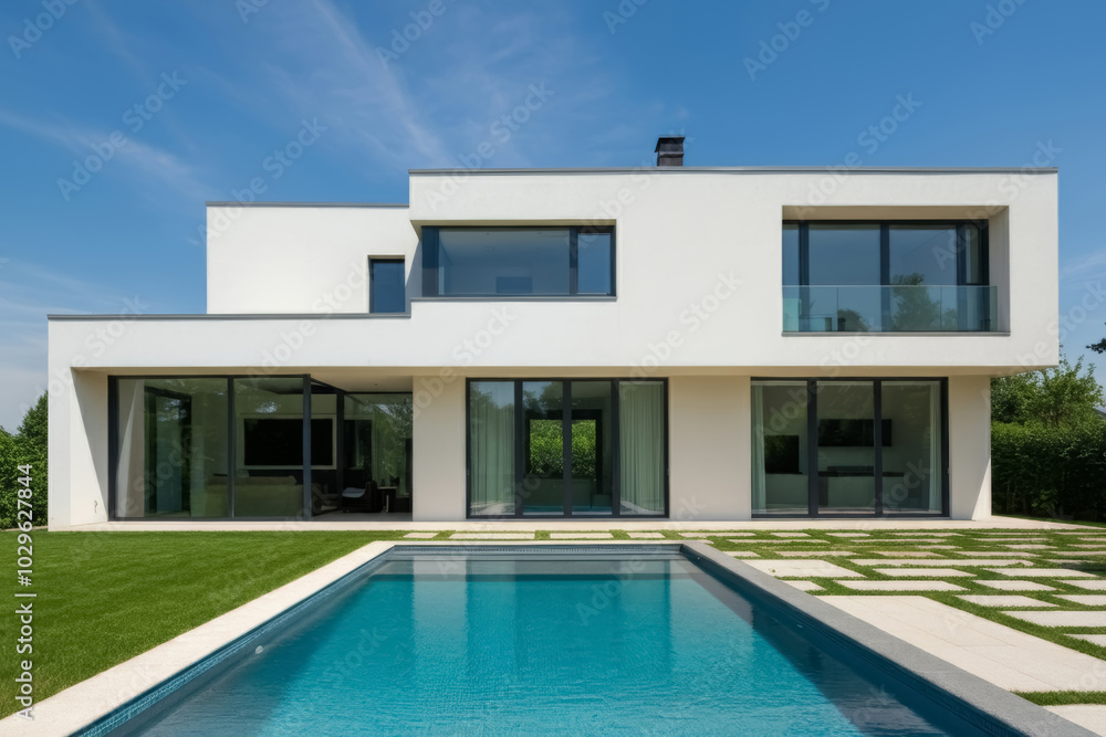 © ProArt Studios - Luxury modern house with pool, High-end real estate, family resorts, villa projects with infinity pools © ProArt Studios - Luxury modern house with pool, High-end real estate, family resorts, villa projects with infinity pools