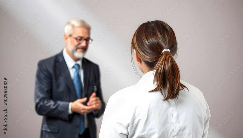Consultation with psychologist isolated with white highlights, png Consultation with psychologist isolated with white highlights, png