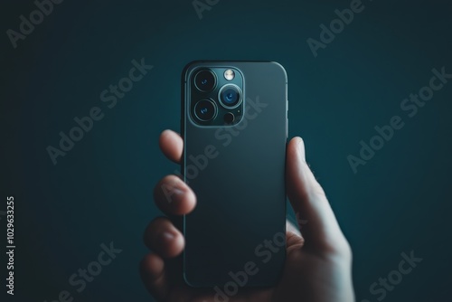 Wallpaper Mural Close-up of a person holding a smartphone with triple-lens camera design
 Torontodigital.ca