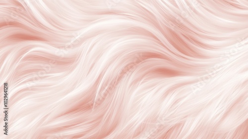 Soft pink hair texture flowing naturally in gentle waves, showcasing a stylish and modern aesthetic