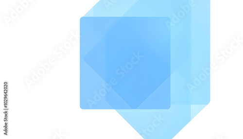 Free Download Abstract light blue modern overlapped geometric shape with futuristic technology concept on white background. Simple templates design composition. Minimal square graphic pattern isolated with white  - GFXLoad