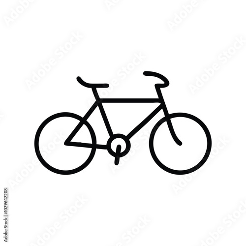 Bicycle icon a modern and editable vector symbol for a bike.