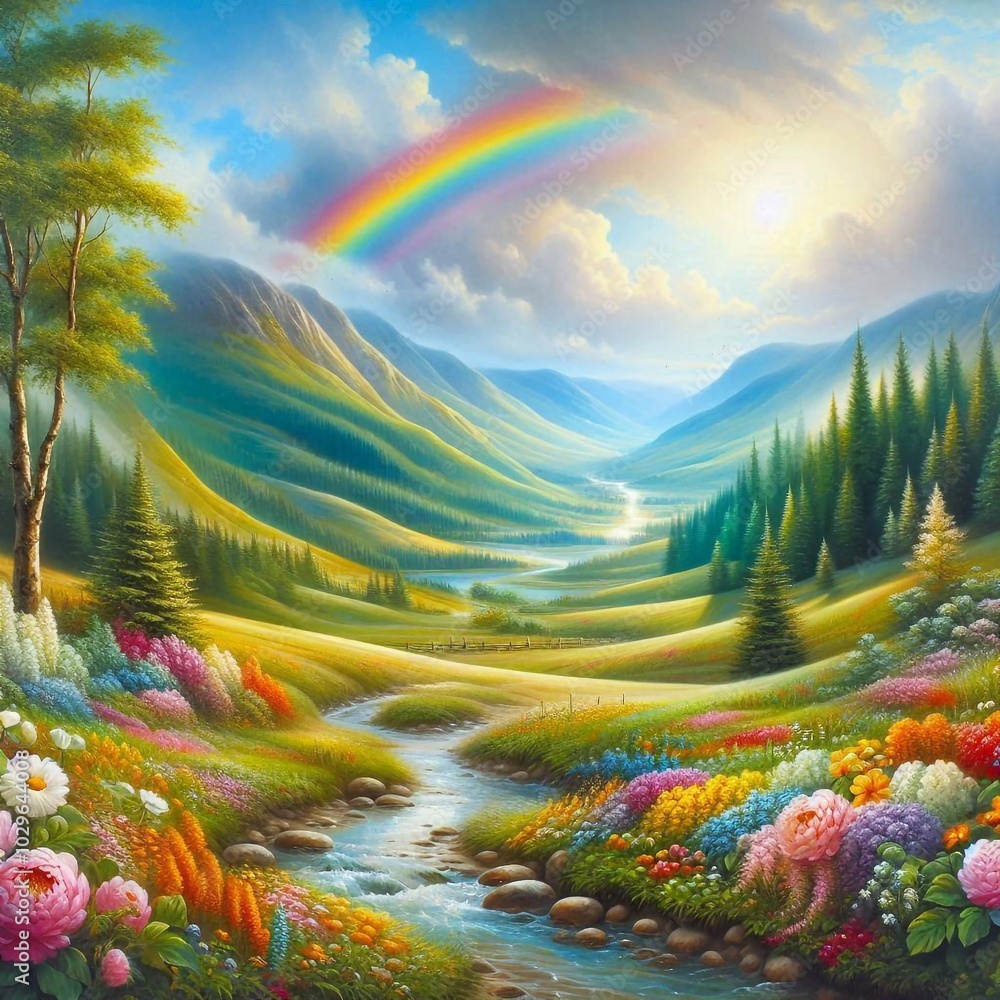 Ölgemälde wunderschöne Landschaft Ölgemälde wunderschöne Landschaft