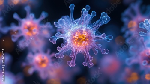 Wallpaper Mural Ultra-Realistic Product Photography of Fresh Single Cytoplasm Isolated with Cinematic Lighting Torontodigital.ca