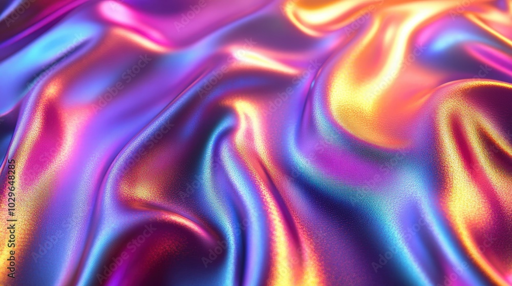 custom made wallpaper toronto digitalFuturistic Holographic Animal Cell Design on Cosmic Background