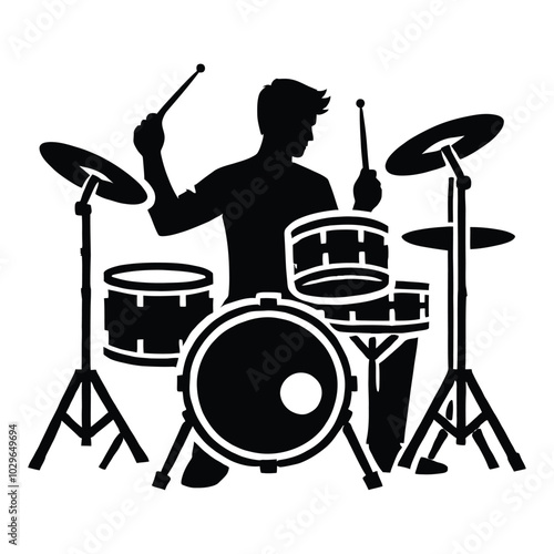 Drummer Silhouette