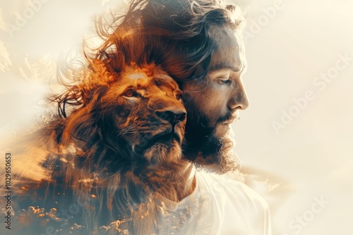 Jesus and the Lion in Harmony
