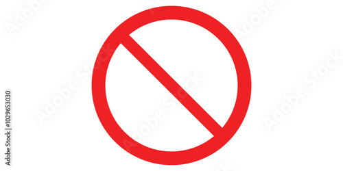Forbidden icon on a white background. Isolated forbidden symbol with flat style. Free Download Forbidden icon on a white background. Isolated forbidden symbol with flat style. - GFXLoad