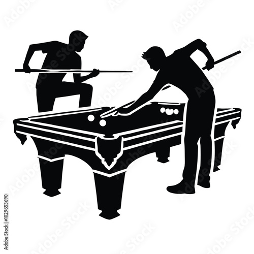 Billiards Silhouette
