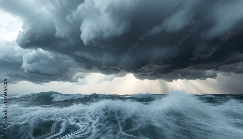 Fototapeta premium Surviving A Storm isolated with white highlights, png