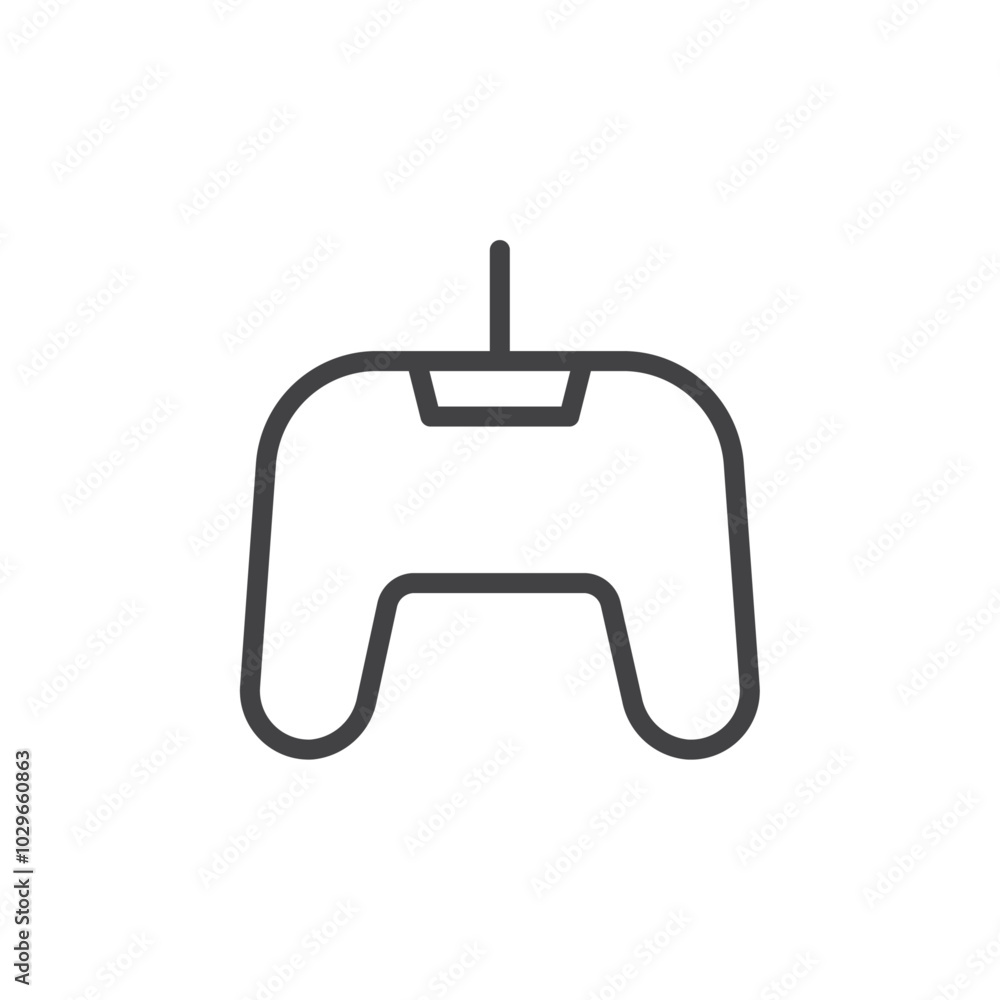 Gamepad icon Thin outline art symbol Gamepad icon Thin outline art symbol