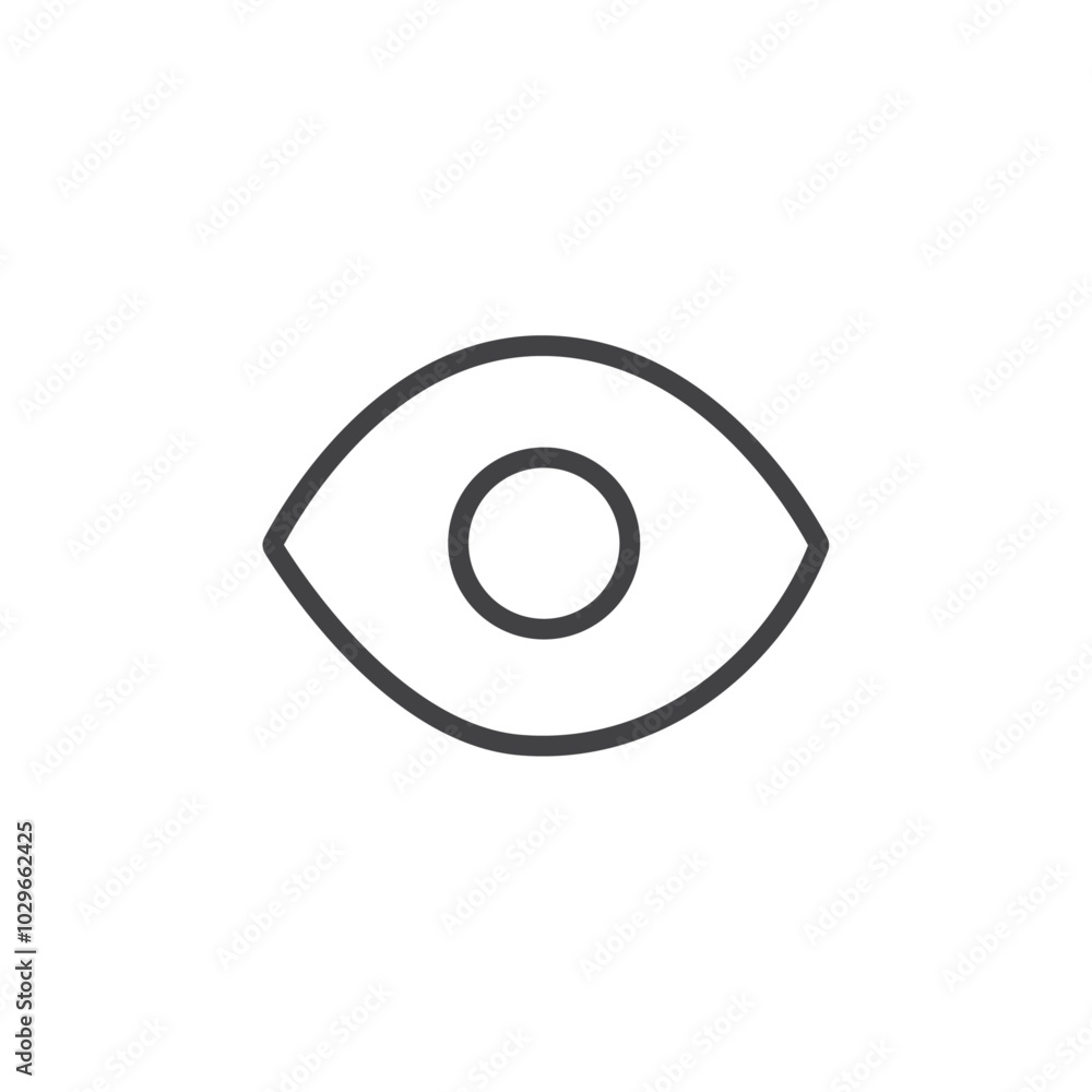 View icon Thin outline art symbol View icon Thin outline art symbol