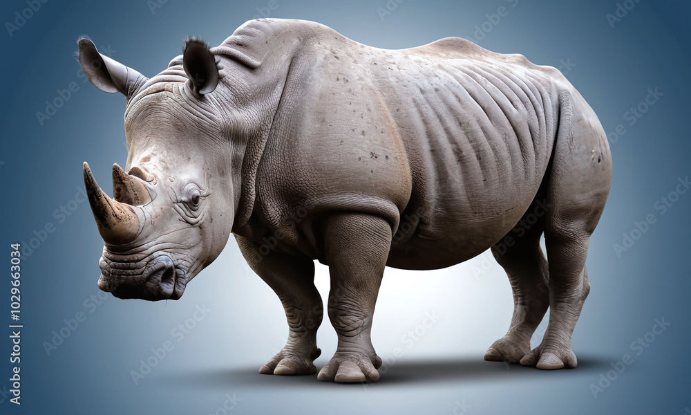 Obraz premium isolated rhino