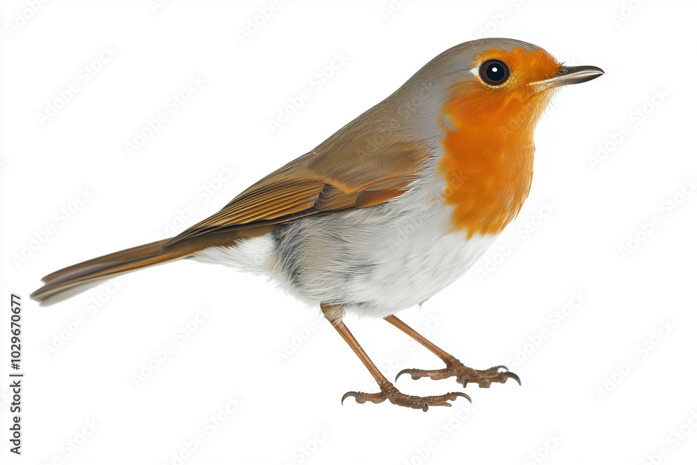 A Group of Robin Birds in a Natural Setting A Group of Robin Birds in a Natural Setting