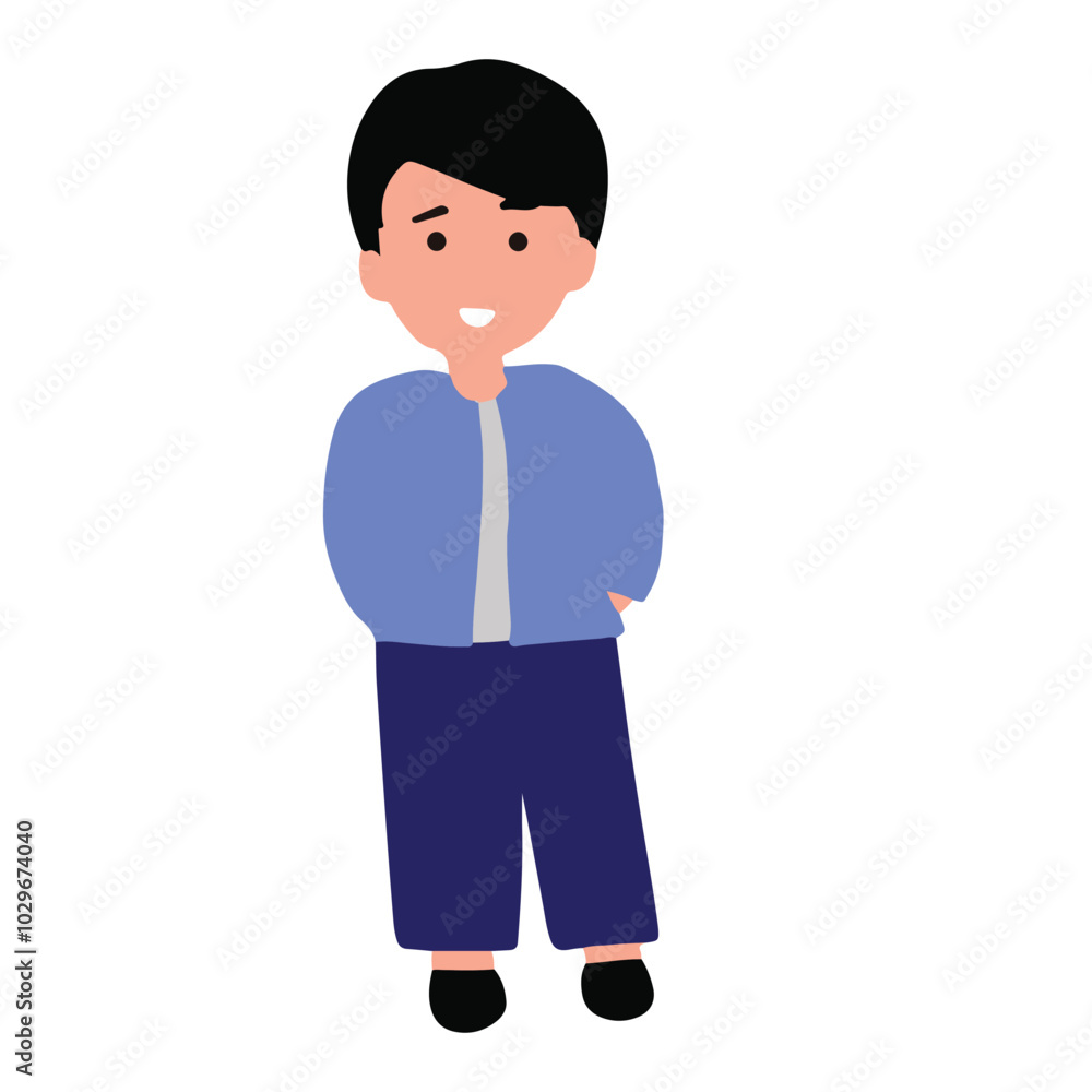 Man character isolated on white background. man cartoon character Man character isolated on white background. man cartoon character