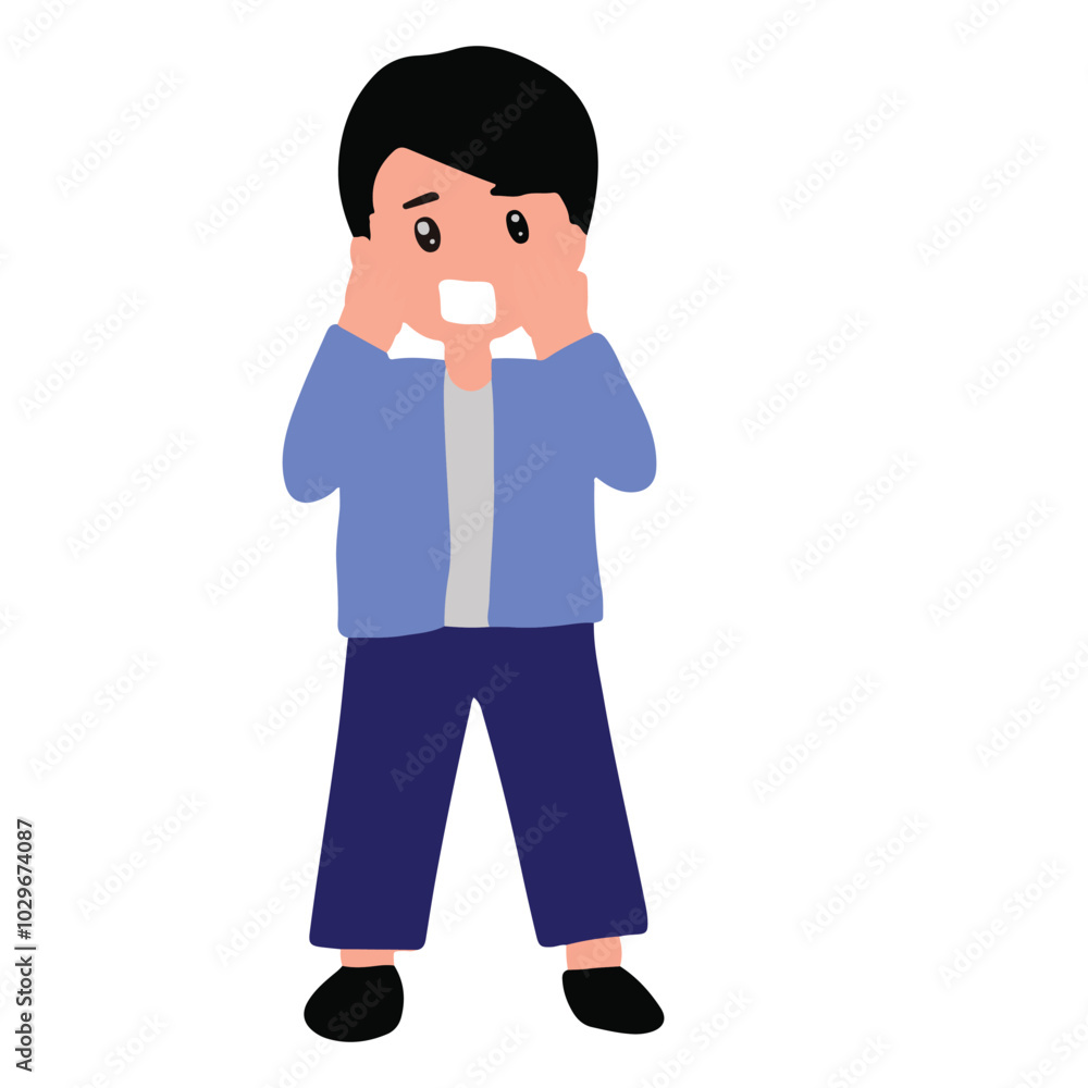 Man character isolated on white background. man cartoon character Man character isolated on white background. man cartoon character