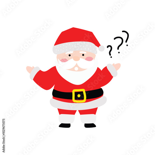 popular character santa claus on christmas day celebration with variant different pose