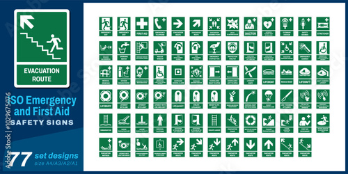 73 set iso prohibition safety signs