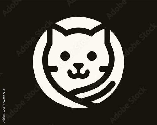 Cat logo vector illustration