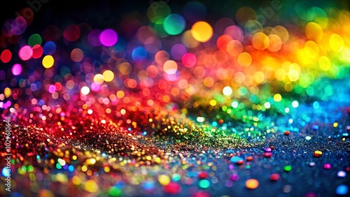 A shimmering cascade of colorful lights and sparkle, creating a dazzling and vibrant backdrop for any celebration.