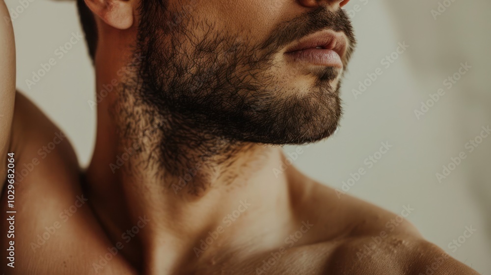 Obraz premium Close-up Portrait of a Man's Face