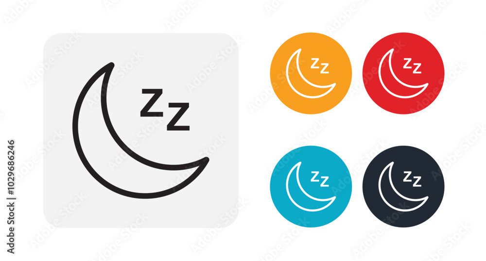 Moon icon for web and mobile Moon icon for web and mobile