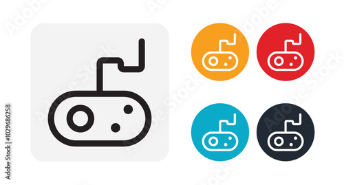 Joystick icon for web and mobile