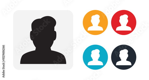Man icon for web and mobile