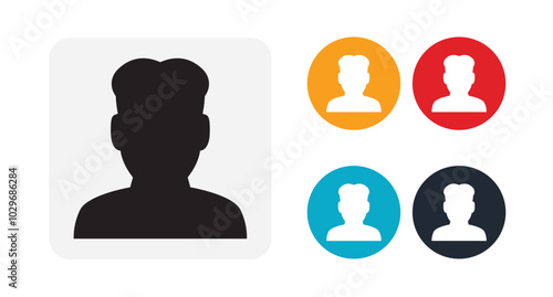 Man icon for web and mobile